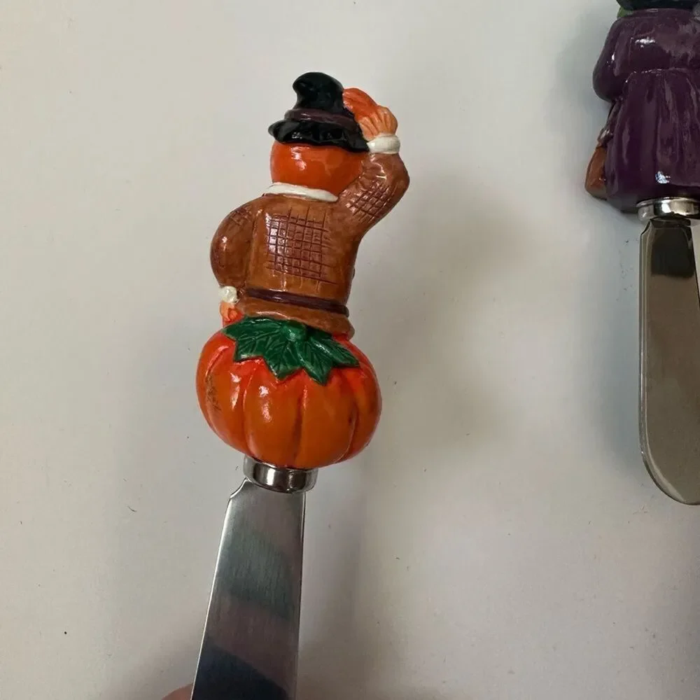 Christopher Radko Halloween Pate Knives Set Vintage